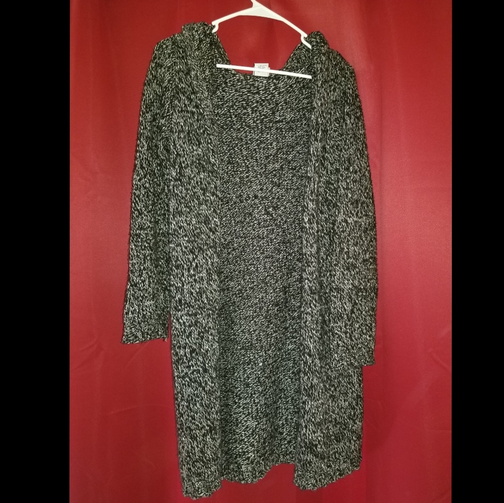 Hooded cardigan